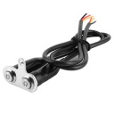 ВЫКЛЮЧАТЕЛЬ РУЛЯ МОТОЦИКЛА 12 V КРОНШТЕЙН УПРАВЛЕНИЯ СВЕТОДИОДНЫЕ ZE СТАЛИ НЕРЖАВЕЙКА 2 ШТ  фото 9