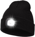 Зимняя шапка с фонариком и светодиодной лампой, заряжаемой через USB. До 3 режимов освещения.