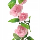 РОЗА ГИРЛАНД ИЗ РОЗ ИСКУССТВЕННЫЕ ЦВЕТЫ Розовая 2м