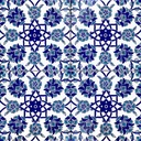Obklady stien Kúpeľňové Modré 20x20 Keramické dlaždice Iznik - Aysu Typ dekor