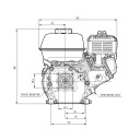 ДВИГУН SPALINOWY HONDA GX160 UT2SX40H  (17165400913) фото min 9