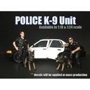 American Diorama Figurka Police K9 Unit set. Police officer and K9 dog 1:24 Marka Inna