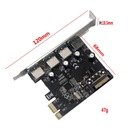 Adapter kart rozszerzeń PCI E na USB 3.0 PCI Express HUB Zasilanie 5,0 Gb/s EAN (GTIN) 0791946613309