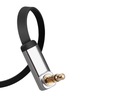 Plochý kábel audio kábel AUX 3.5 mm mini jack 5m strieborný Kód výrobcu 10729
