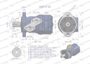 ДВИГУН ГИДРАВЛІЧНИЙ ORBITALNY ПОСИЛЕНИЙ WMR-S 125 CM3/OBR 175 BAR MAX.220  (17308873752) фото min 6