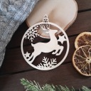 Елочная игрушка дерево 9,5 см RENIFFER