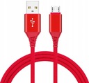 Кабель Micro USB, 1 метр, быстрая быстрая зарядка, красный