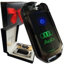 АВТОМОБИЛЬНЫЙ БРЕЛОК AUDI RGB СВЕТОДИОДНАЯ ЗАЖИГАЛКА ПОДАРОЧНАЯ КОРОБКА С БАНТОМ