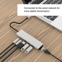 ХАБ USB-C -> HDMI 2xUSB 3.0 RJ45 LAN PD MacBook M1 АДАПТЕР 6 в 1 Thunderbolt