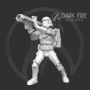 Модель Desert Trooper с ракетной установкой подходит для игры Star Wars Legion.