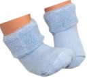 ТЕПЛЫЕ ДЕТСКИЕ НОСОЧКИ FROTTE - СИНИЕ 0м+