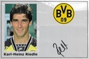 Автограф Карла-Хайнца Ридле, золото чемпионата мира 1990 года, BVB