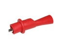 Зажим «крокодил» (2 мм) красный