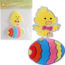 ZSELÉS MATRICA ABLAK TÜKÖR ÜVEG CSIRKE HÚSVÉTI DEKORÁCIÓ