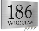 Tabliczka Tablica ADRESOWA ALUMINIOWA z wkrętami