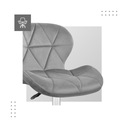 ВЕЛОР вращающееся кресло OFFICE для гостиной Mark Adler Future 3.0 Grey Velur