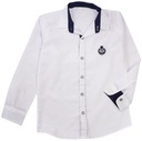 ЭЛЕГАНТНАЯ РУБАШКА белая с длинным рукавом SCHOOL 8 H203C