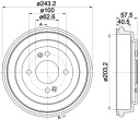 TAMBOUR DE FREIN TEXTAR 94035900photo 9