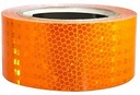 СВЕТООТРАЖАЮЩАЯ ЛЕНТА САМОКЛЕЙКАЯ ФОЛЬГА ОРАНЖЕВАЯ ПРИЗМАТИЧЕСКАЯ НАКЛЕЙКА 5 СМ