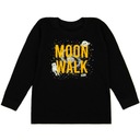 ЧЕРНАЯ БЛУЗКА С ДЛИННЫМ РУКАВОМ MOON 86 Mrofi