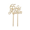 topper 65 LAT RAZEM na Żelazne Gody