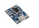 ЗАРЯДНОЕ УСТРОЙСТВО ДЛЯ ЛИТИЙ-ИОННЫХ КЛЕТОК TP4056 MICRO USB 5V