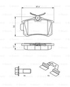 TARCZE KLOCKI TYL BOSCH AUDI A4 B5 AVANT Numer katalogowy części 0 986 494 596