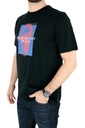 DIESEL T-shirt męski TDSL38 czarny z nadrukiem L