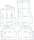 JAGUAR XF X250 2008-2015R. КИЛИМКИ ВЕЛЮР GOLD ЧОРНІ + LAMOWKA  (17859015039) фото min 7