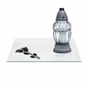 ПОДСВЕЧНИК СТЕКЛЯННЫЙ 40х30см 493б