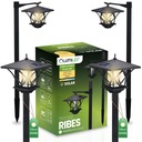 2x SOLÁRNA LED ZÁHRADNÁ LAMPA VYSOKÁ 1,5M VONKAJŠÍ STĹPIK VYSOKÝ