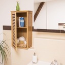 Kúpeľňová nástenná skrinka bambus 2 police RD0301 Výška nábytku 66 cm