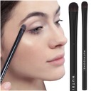 ПЛОСКАЯ кисть для теней для макияжа, синтетическая, пушистая, мягкая, ВЕГАНСКАЯ.