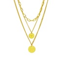 Женское золотое ожерелье, хирургическая сталь 316L, позолота 18 карат