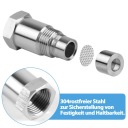 2 ПК, простой лямбда -зондовый эмулятор из нержавеющей стали с ситом #6