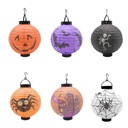 ГИРЛЯНД БУМАЖНОГО ФОНАРЯ НА ХЭЛЛОУИН СО СВЕТОДИОДНОЙ ПОДСВЕТКОЙ, 6 СТИЛЕЙ