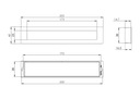Rujzdesign zápustná úchytka U11.003, povrch: nerez bronzový, délka: 203 mm Značka Rujzdesign