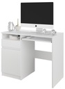 Мебельный компьютерный стол 96см белый N35LEWE