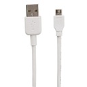Белый кабель USB-A — microUSB для зарядки