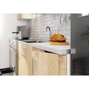 Комплект кухонной мебели Lima 240 см, кухонные шкафы со столешницей Sonoma White