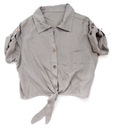 Итальянская блузка, рубашка с завязками, LYOCELL, пуговицы FANGO.