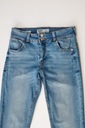 Modré džínsy rúrky push up 36 Dĺžka nohavíc dlhá