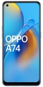 Смартфон Oppo A74, 4 ГБ / 128 ГБ, синий. Новый счет-фактура с НДС, распространяемый в Польше.