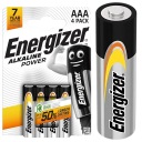 ЩЕЛОЧНЫЕ БАТАРЕЙКИ ENERGIZER BATTERIES AAA R3 LR03 ENERGIZER STICKS 4 ШТ.