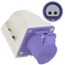 Фиксированная розетка никелированная GS162 24В 16А 2П IP44 PCE