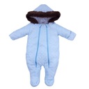 Комбинезон детский утепленный синий 80 12 м