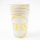 IHS Бумажные стаканчики, 8 шт. Чашка для Первого Причастия.