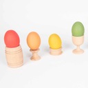 TickiT: drevené vajíčka Rainbow Wooden Eggs 7 el.