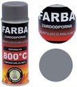 FARBA ŻAROODPORNA W SPRAYU DO GRILLA KOMINKA PIECA 400 ML HANSA SZARY