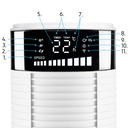 Колонный вентилятор SILENT Yoer XXL напольный вентилятор +WiFi +Ions +AROMA